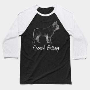 Cute French Bulldog Animal Lovers Dog Graphic Retro puppy Baseball T-Shirt